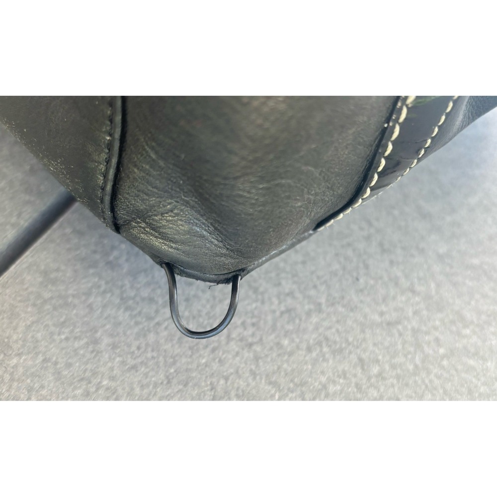 Coach Vintage Hampton Legacy F10412 Black Leather Tote Shoulder Bag Purse - Picture 4 of 7